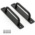 thumbnail image 1 of MYG 2Pcs Black Door Pull Handles Aluminium Alloy Sliding Pull Gate Shed Handles, 1 of 9