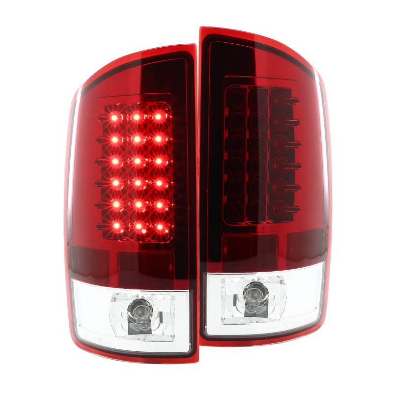 SpecD Tuning Red Lens LED Tail Lights for 20072008 Dodge Ram 1500