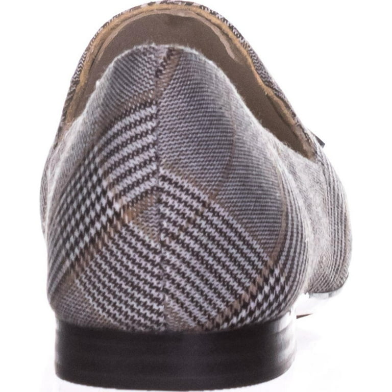 Womens naturalizer Elly Slip On Tassel Loafers Black White Plaid Walmart