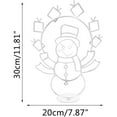 thumbnail image 2 of Divertida luz de muñeco de nieve de metal duradero y brillante, decorativa y elegante, para Navidad en invierno., 2 of 5