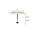 thumbnail image 6 of Horizon Manufacturing Rectangular Pontoon Table Ivory 4000-RFM includes 2 mountings, 6 of 6