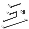 thumbnail image 3 of Jerry Guo Modern 4 Piece Bathroom Hardware Set Black, 3 of 5
