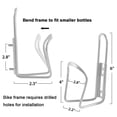 thumbnail image 5 of DUNCHATY Bicycle Water Cup Holder – Universal PC Plastic Bike Bottle Cage for Mountain Bikes, Road Cycling, Cruiser – Lightweight Drink Rack Cycling Accessories, Silver, 5 of 8