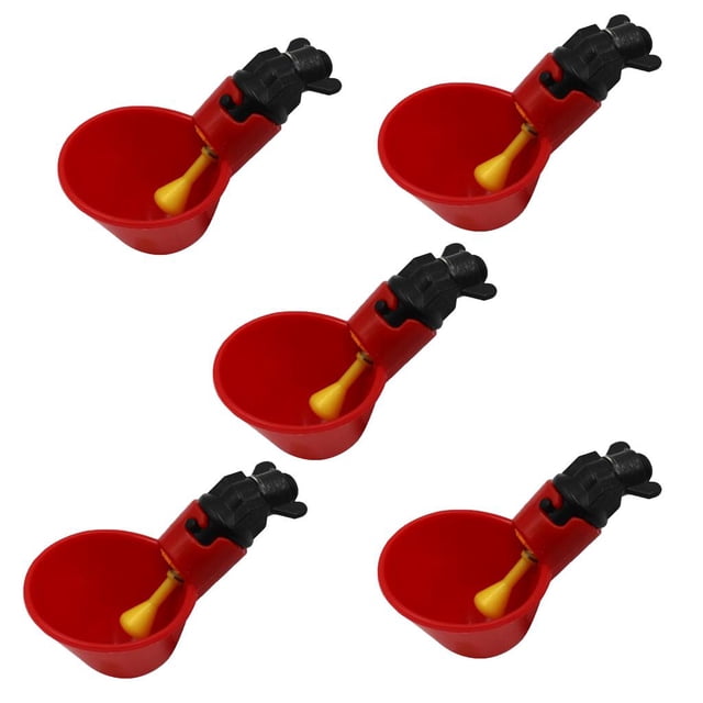 5 Tazas de Plástico para s de Aves de Corral Que Reemplazan Los de de Aves de Pollo Y de Codorniz Cola Bebedero para aves de corral