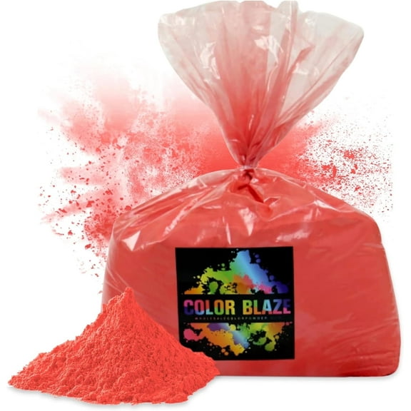 Color Powder Red - 5 Pounds - Ideal for Fun Runs, Holi Festivals, Color Wars, and More!