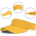 thumbnail image 3 of Sports Sun Visor Hats Cotton Twill Ball Adjustable Sun Caps for Men Women, 3 of 16