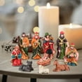 thumbnail image 6 of Cheapark 10-Piece Christmas Nativity Ornaments Set - Detailed Resin Manger Religious Figures for Christmas Tree, Mantel & Handmade Holiday Craft Decor, 6 of 6
