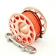 thumbnail image 1 of Mantenga el carrete de buceo de buceo Reel portátil Color sólido Poliéster Reeles Pesca de Freeado Accesorios submarinos con gancho de doble extremo Beige Pink 30m Speravity OD003289-15, 1 of 7