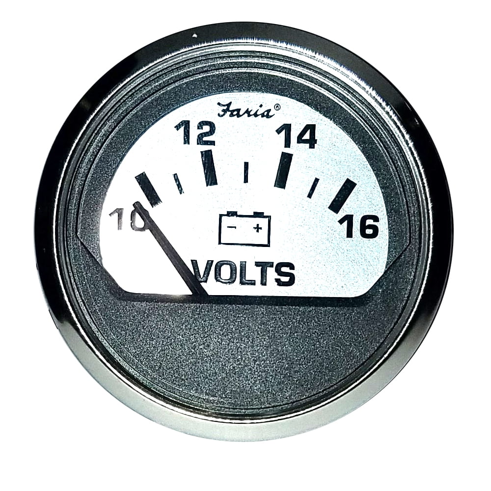 Faria 36032 Spun Silver Tachometer with Hourmeter