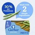 thumbnail image 5 of (4 pack) Gerber Stage 2 Baby Food, Green Beans Puree Tubs, Baby Puree, 2PK 8 oz, 5 of 16