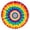 Colorful Rainbow Tie, variant on Rainbow Tie Dye Cloud Round Fitted Tablecloth with Elastic Edge,Dining Table Cover Waterproof,Outdoor Round Tablecloth for Camping,Dining,Indoor and Outdoor