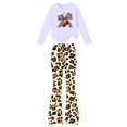 thumbnail image 6 of Cethrio Girls Graphic Outfit Sets, Spring Fall Long Sleeve 2 Piece School Girls' Clothing Sets Purple Size 12-13 T, 6 of 7
