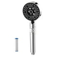 thumbnail image 1 of High Pressure Rain Shower Head with Filter Water Saving Bath Faucet Sprayer, 5 Mode Adjustable, Easy One Button Control, 1 of 8