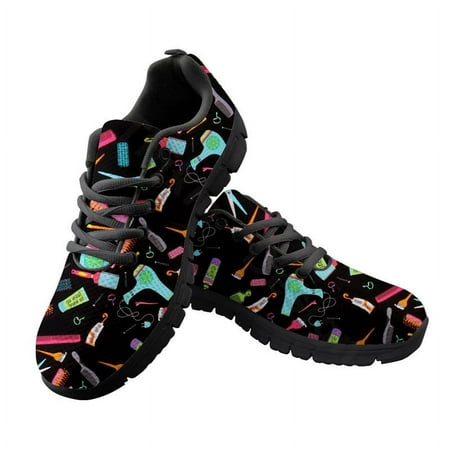 

Cute Cartoon Thermometer Print Black White Bottoms Sneakers Fashion Ladies Trainer Shoes New Autumn Casual Shoes Comfortable
