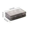 thumbnail image 3 of Double Sided Jewelry Organizer Box with Dividers, 10 Grids Clear Plastic Storage Case for Earrings, Rings, Necklaces, Beads, Fishing Tackle, Screws, Hair Clips and Small Crafts (Front 4+Back 6 Grids), 3 of 6