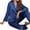 Blue, variant on Sngxgn Women's Pajama Set Long Sleeve Top With Pants Lounge Sets Sleepwear Loungewear with Pockets(Blue,XXL)