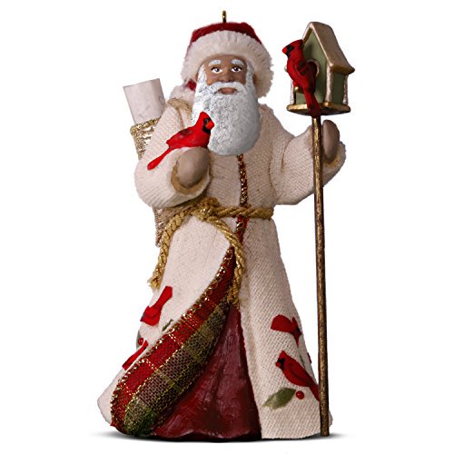 Hallmark Keepsake Christmas Ornament 2018 Year Dated, African American Happy Memories Father Christmas