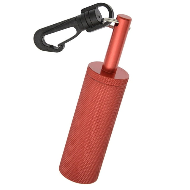 fastboy Scuba Rattle Stick with Clip Loudest with Hook Handheld Diving Pointer Stick Blue Red 11.8x2.8cm