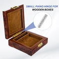 thumbnail image 5 of Uxcell Small Piano Hinge Mini Jewelry Box Hinges with Screw for Jewellery Wooden Box Silver Tone, 5 of 7