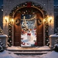 thumbnail image 5 of AOMXGD Christmas Door Tapestry, 35.5x71In Xmas Door Hanging Curtain, Bedroom Wall Party Fabric Decor, Polyester Holiday Door Cover, 5 of 9