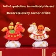 thumbnail image 5 of Resin Year of the Horse Miniature Ornament with Auspicious Design and Vibrant Colors for Home Decor, 5 of 9