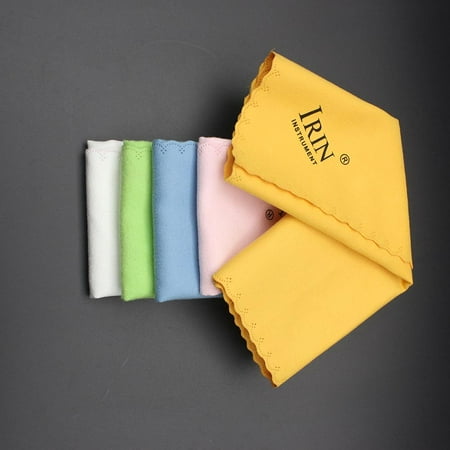 Instrument Cleaning Cloth, 5pcs Microfiber Cleaning Polishing Polish Cloth Set for Musical Instrument Guitar Violin
