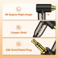 thumbnail image 5 of J&D Gold Plated 3.5mm Stereo Audio Aux Cable Compatible for iPhone, Galaxy, Speakers, 3 ft (2 pack), 5 of 7