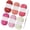 Red and pink color, variant on Zecic Scrubby Yarn for Beginner Professional Polyester Yarn Each Skein 1.76oz 120 Yards for Knitting Crocheting Dishcloths