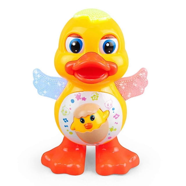 Lovely Electric Dancing Duck Doll With Music Lights Educational Toy Musical Lighting Kids Interactive Toy Gift For 1 2 3 Year