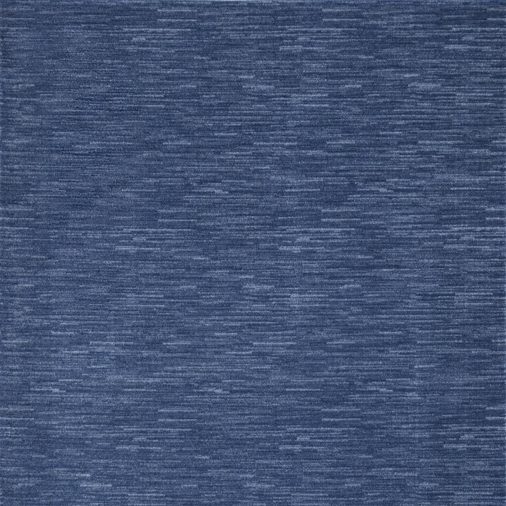 8' X 10' Navy Blue Non Skid Indoor Outdoor Area Rug