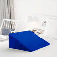 thumbnail image 1 of Almohada de cuña para Cama | Diseño Antillagas | Elevación de Pierna, Soporte de Espalda, antirreflujo y antirronquidos (A. Rey), 1 of 6
