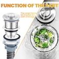 thumbnail image 5 of Stainless Steel Commercial Sink with Cold and Hot Water Pipe and Faucet, Heavy Duty Free-Standing Commercial Sink, Single Bowl Sink Basin for Catering Kitchen, 5 of 9
