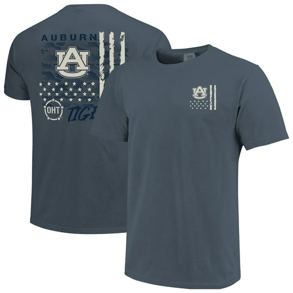 Men's  Navy Auburn Tigers Comfort Colors OHT Camo Overlay T-Shirt