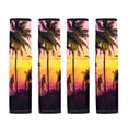 thumbnail image 5 of Chririnla Palm Trees Sunset Seat Belt Pad 2 Pack, Seat Belt Cover Pad Composite SBR Quick Install Heat Insulation for Vans Truck SUV, 5 of 8