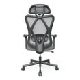 thumbnail image 3 of Furniture of America Kleckner Executive Chair with Lumbar Support & Swivel, 275 lb. Capacity, Gray, 3 of 9