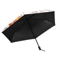 thumbnail image 4 of Watercolor Basketballs and Hoops All Weather Umbrella Triple Folding Parasol 6 Ribs UV Protection Portable, 4 of 8