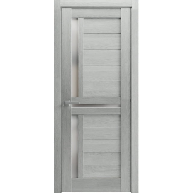 Solid French Door 24 x 80 inches Veregio 7288 Light Grey Oak with