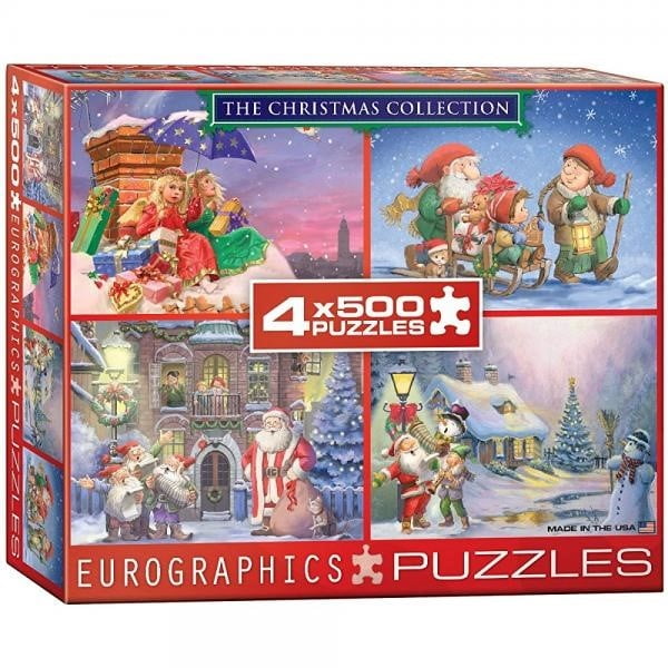 EuroGraphics The Christmas Collection Puzzles (4Pack/500Piece