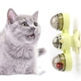 thumbnail image 1 of Catnip Wall Ball Toy: Rotatable Lighted Bell Cute Kitten Play Toy Cat Chew Toy, 1 of 10
