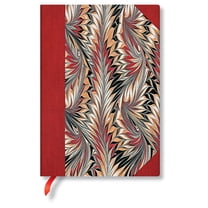 Paperblanks | Rubedo | Cockerell Marbled Paper | Hardcover | Midi | Unlined | Elastic Band Closure | 144 Pg | 120 GSM (Diary)