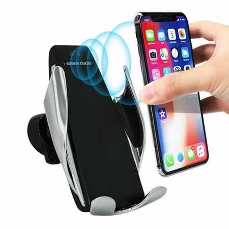 Fast Wireless Car Charger Mount, Auto-Clamping Adjustable Gravity Car Mount, 10W Qi Fast Charging Air Vent Phone Holder Compatible with Samsung Galaxy Note 9/8/ S9/ S8,iPhone Xs Max/XR/X 8/8