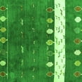 thumbnail image 1 of Ahgly Company Indoor Square Abstract Green Contemporary Area Rugs, 5' Square, 1 of 1