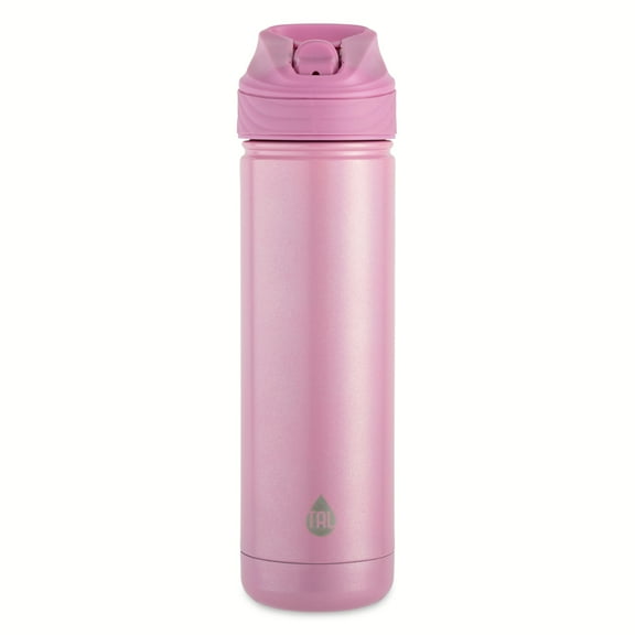 TAL Stainless Steel Ranger Water Bottle with Easy Sip Straw 26 oz, Pink Iridescent Shimmer