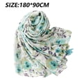 thumbnail image 4 of Bufanda bohemia para mujer, ligera, con estampado floral, chal con flecos, moda otoño-invierno, 4 of 7