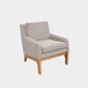 thumbnail image 1 of Sillon Beethoven Tela Curri Beige Madera Parota Inlab Muebles Sillon ocasional Sillon ocasional Beethoven, 1 of 2