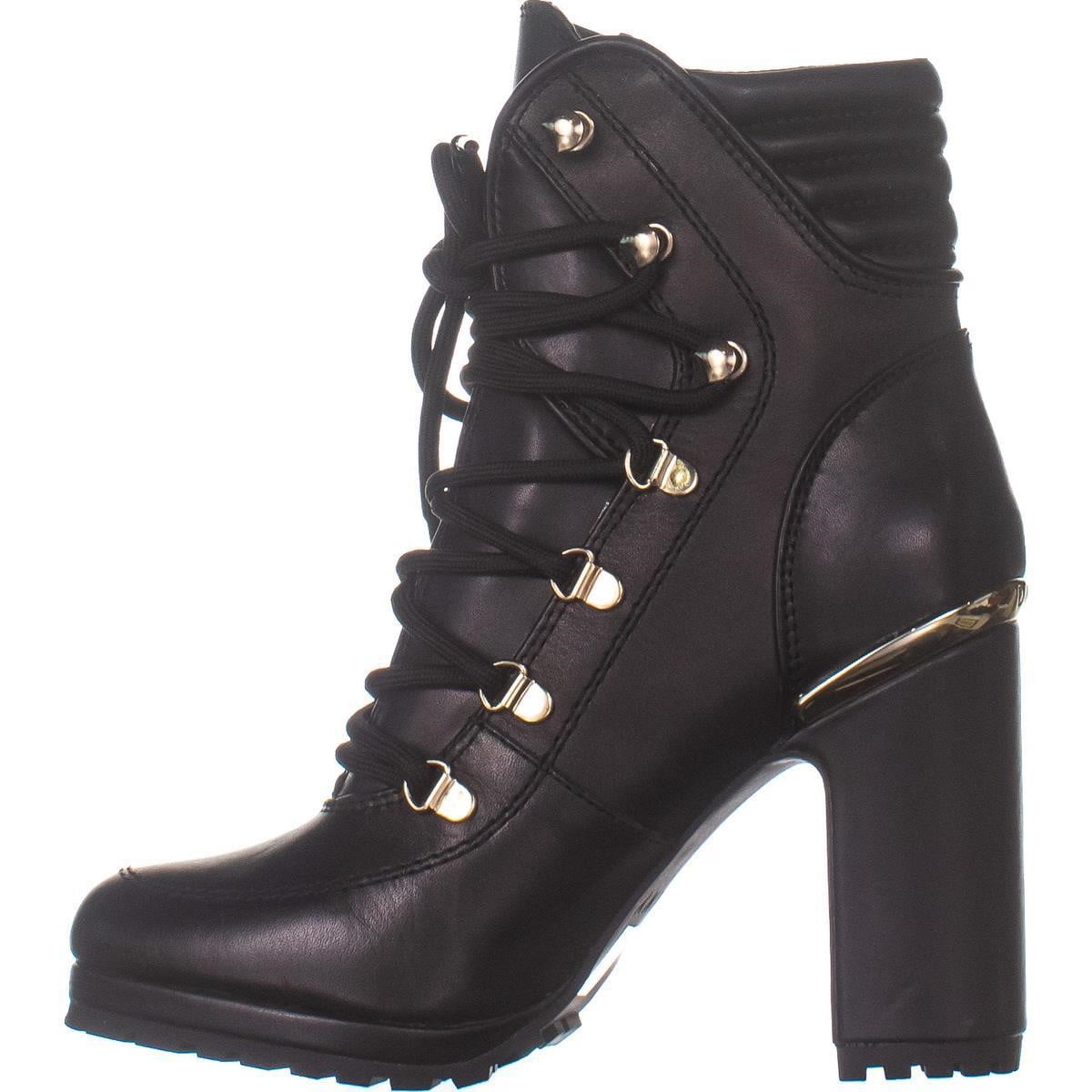dkny lenni lace up booties