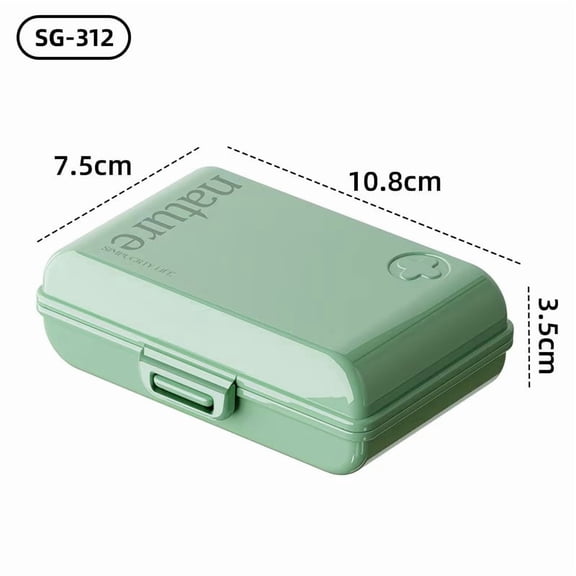 7-Day Twice-a-Day Pill Organizer Large Capacity Portable Vitamin Case
