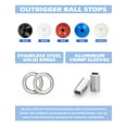 thumbnail image 5 of BLUEWING Double Outrigger Rigging Kit All-in-One Kit with 400lb Mono Line, Release Clips, Pulley, Snap Swivels, Crimps, Ball Stops and Rings for Outrigger Setup, 5 of 7