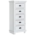thumbnail image 1 of Progressive Furniture Willow 5 Drawer Wood Lingerie Chest in Distressed White, 1 of 4