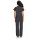 thumbnail image 2 of Set de limpieza COZYFIT, uniforme médico para mujer, color gris oscuro, talla L, 2 of 8